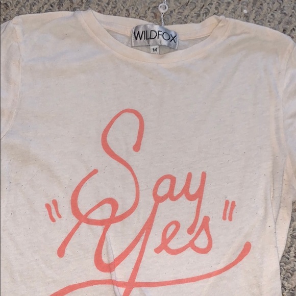 Wildfox “say yes” T-shirt - Picture 2 of 4
